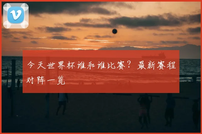 今天世界杯谁和谁比赛？最新赛程对阵一览